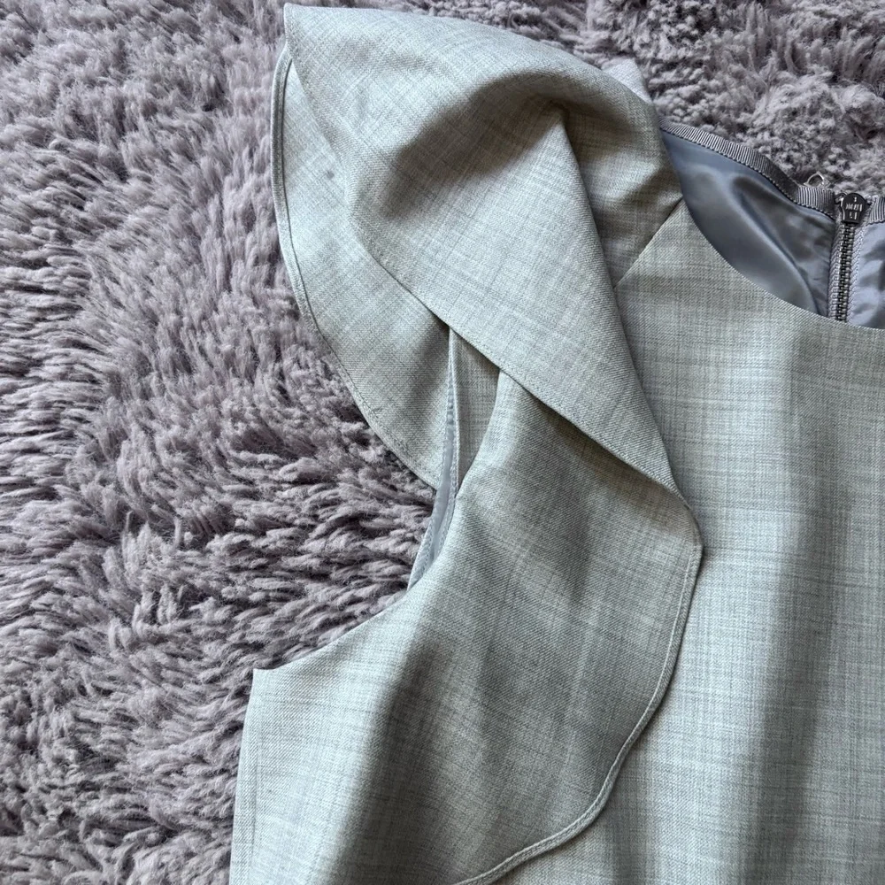 NWT J Crew ruffle sleeve sheath dress 100% wool